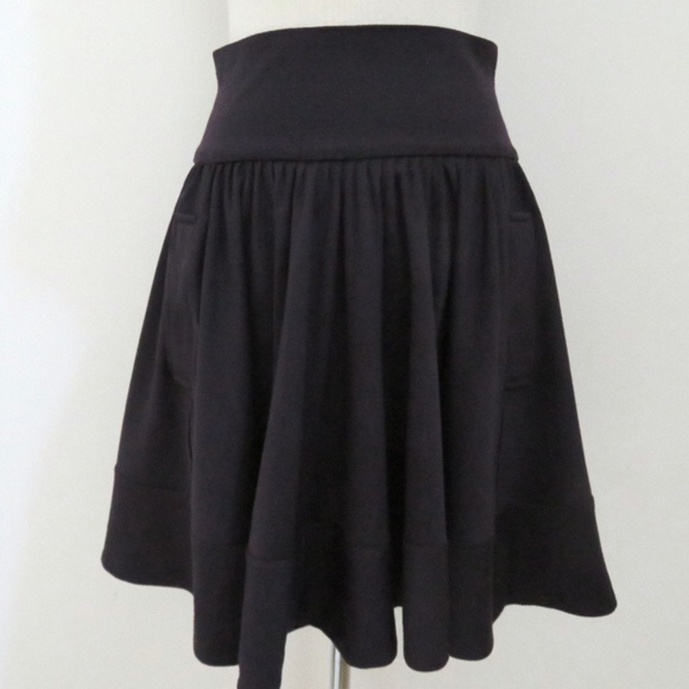 diane von furstenberg black circle skirt